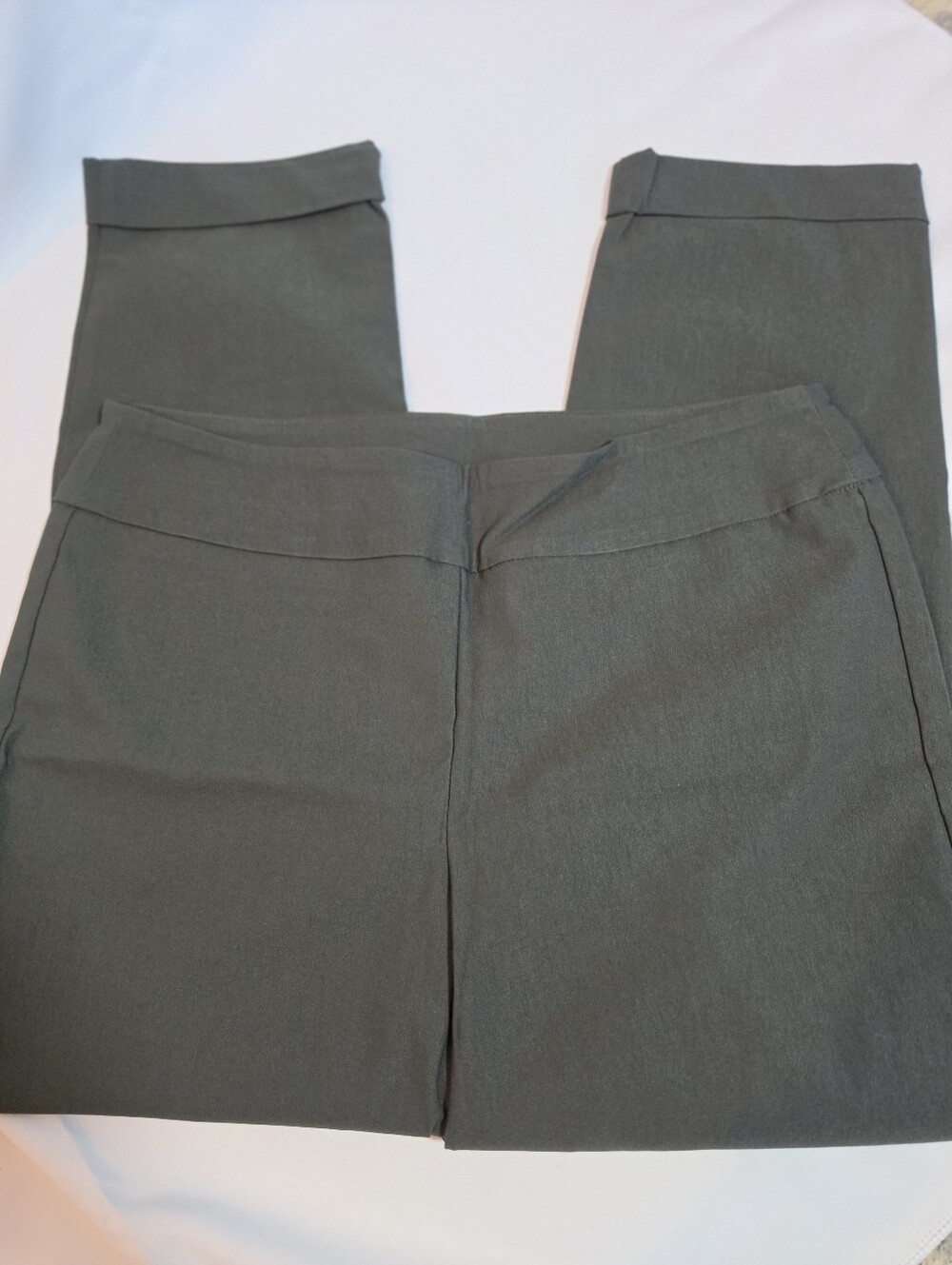 Tribal Olive Green Straight-Leg Trousers Size 12
